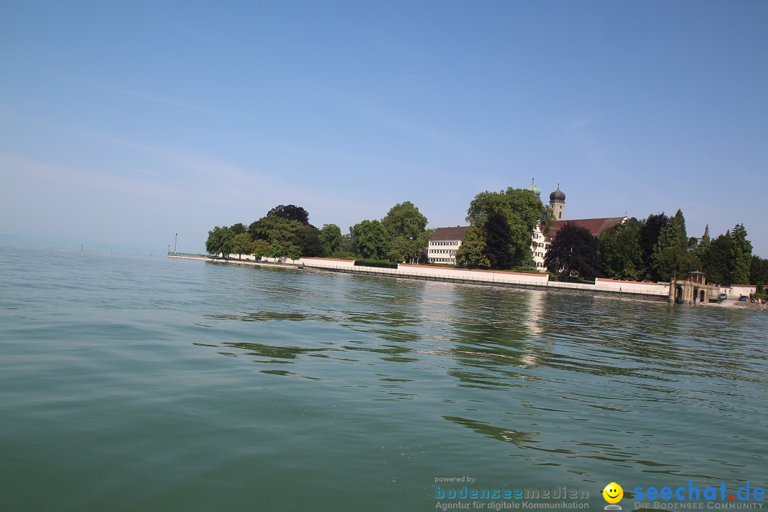 Bodensee Breitenquerung von Mim und Axel: Friedrichshafen, 04.07.2015