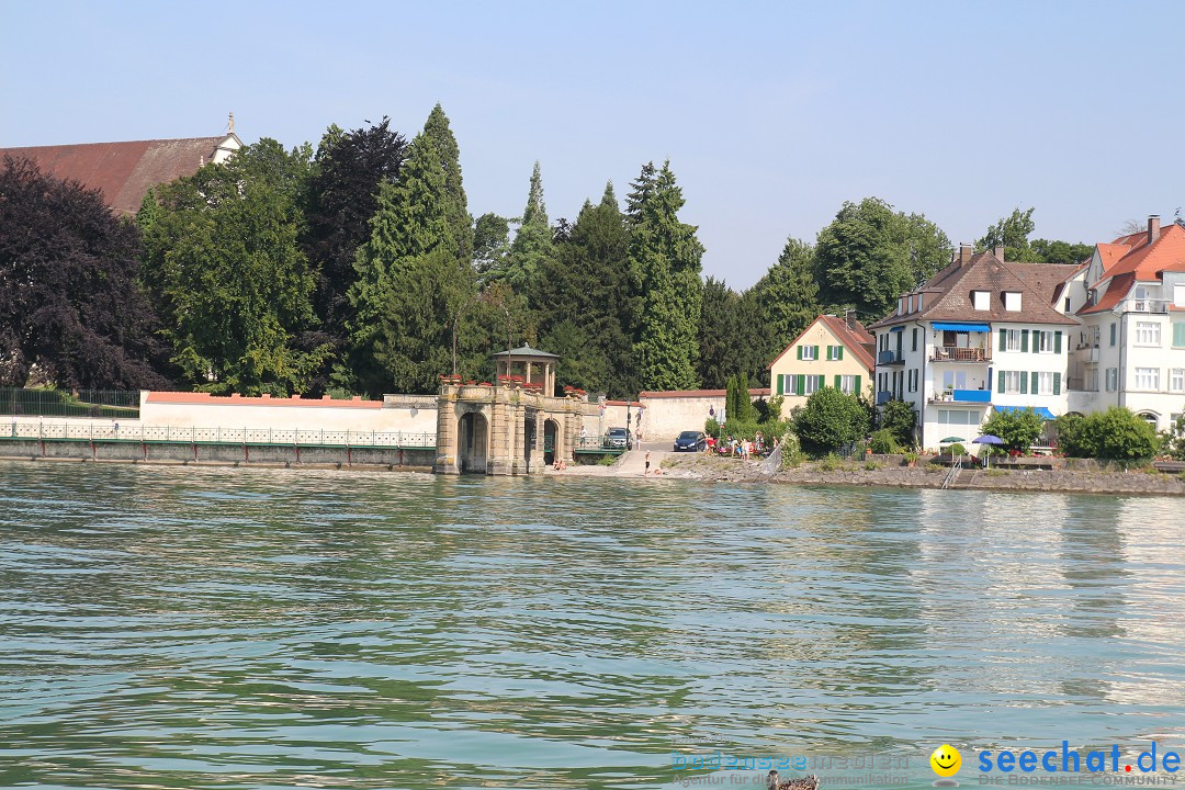 Bodensee Breitenquerung von Mim und Axel: Friedrichshafen, 04.07.2015