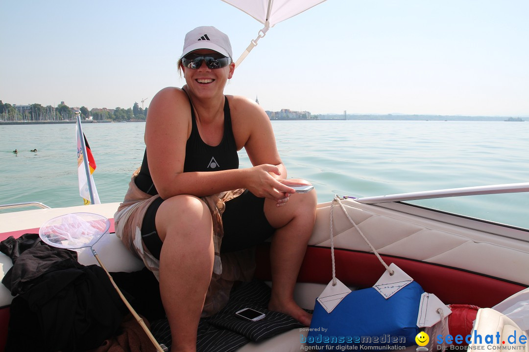 Bodensee Breitenquerung von Mim und Axel: Friedrichshafen, 04.07.2015