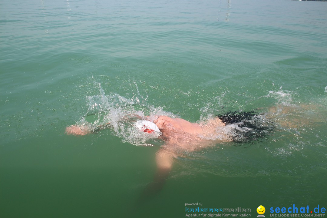 Bodensee Breitenquerung von Mim und Axel: Friedrichshafen, 04.07.2015