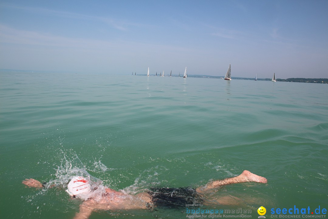 Bodensee Breitenquerung von Mim und Axel: Friedrichshafen, 04.07.2015