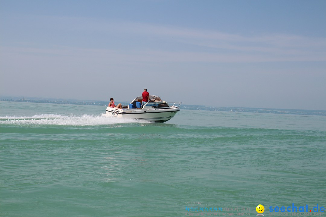 Bodensee Breitenquerung von Mim und Axel: Friedrichshafen, 04.07.2015