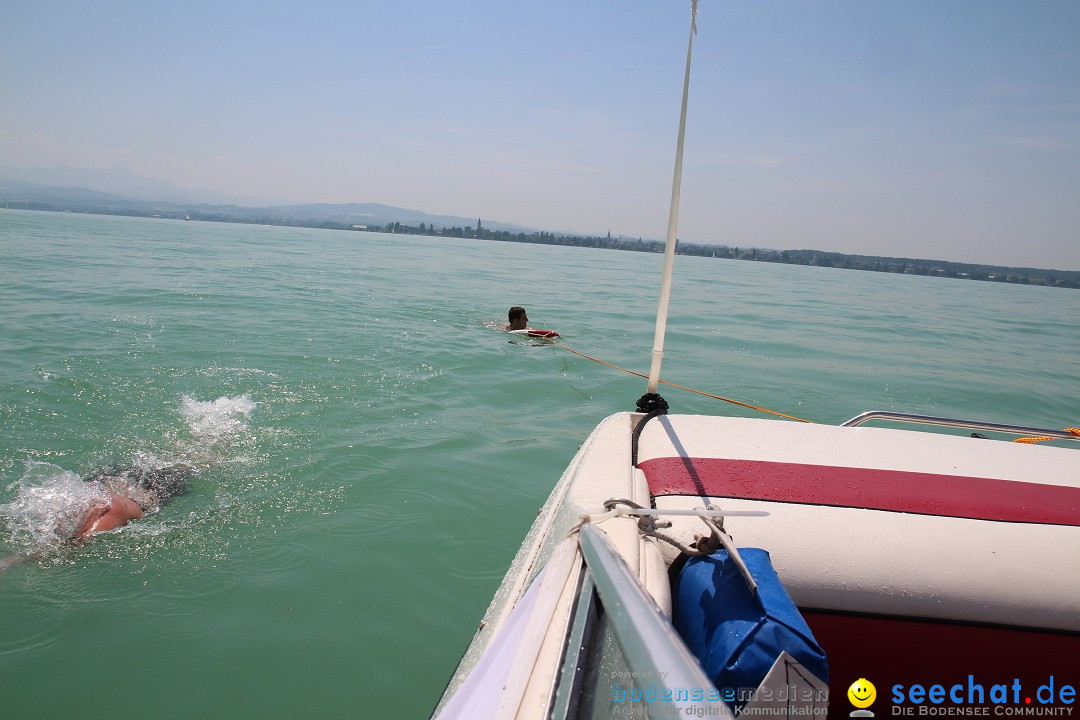 Bodensee Breitenquerung von Mim und Axel: Friedrichshafen, 04.07.2015