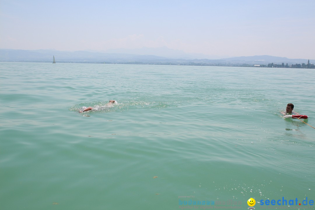 Bodensee Breitenquerung von Mim und Axel: Friedrichshafen, 04.07.2015