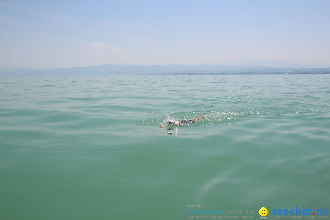 Bodensee Breitenquerung von Mim und Axel: Friedrichshafen, 04.07.2015
