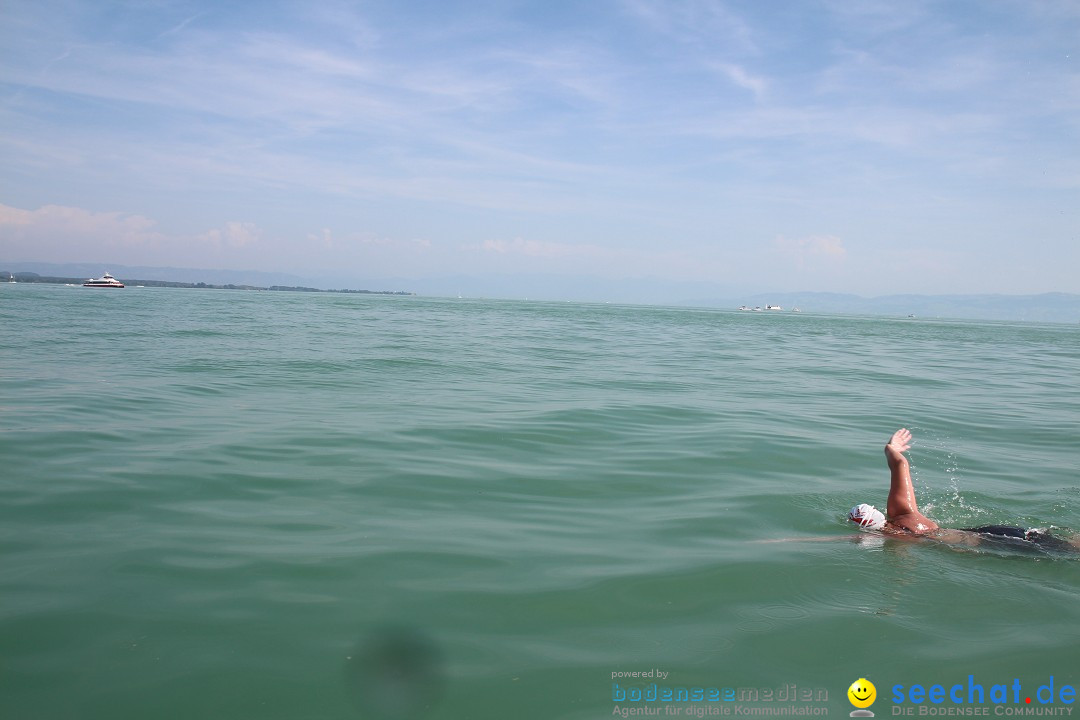 Bodensee Breitenquerung von Mim und Axel: Friedrichshafen, 04.07.2015
