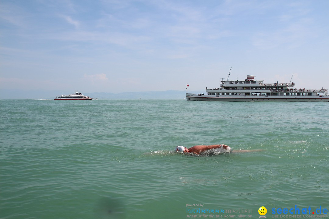 Bodensee Breitenquerung von Mim und Axel: Friedrichshafen, 04.07.2015