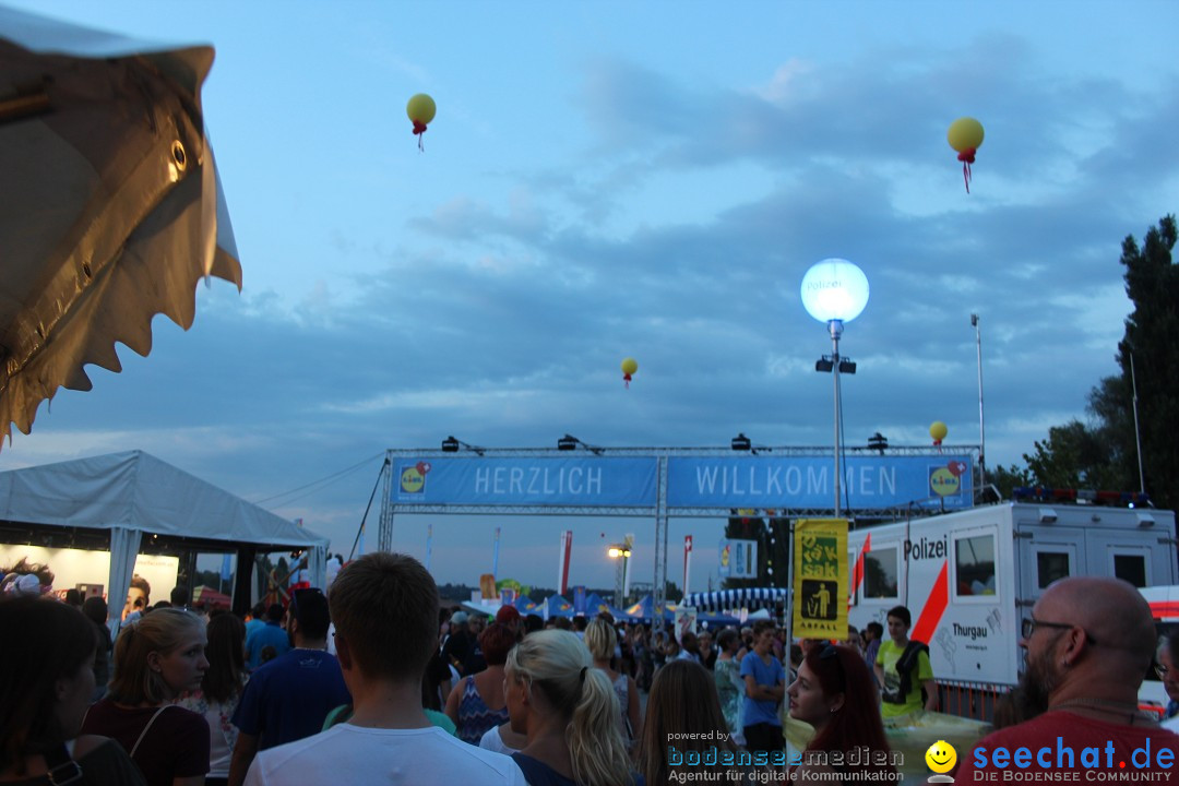 SEENACHTFEST mit Feuerwerk: Kreuzlingen am Bodensee, 08.08.2015