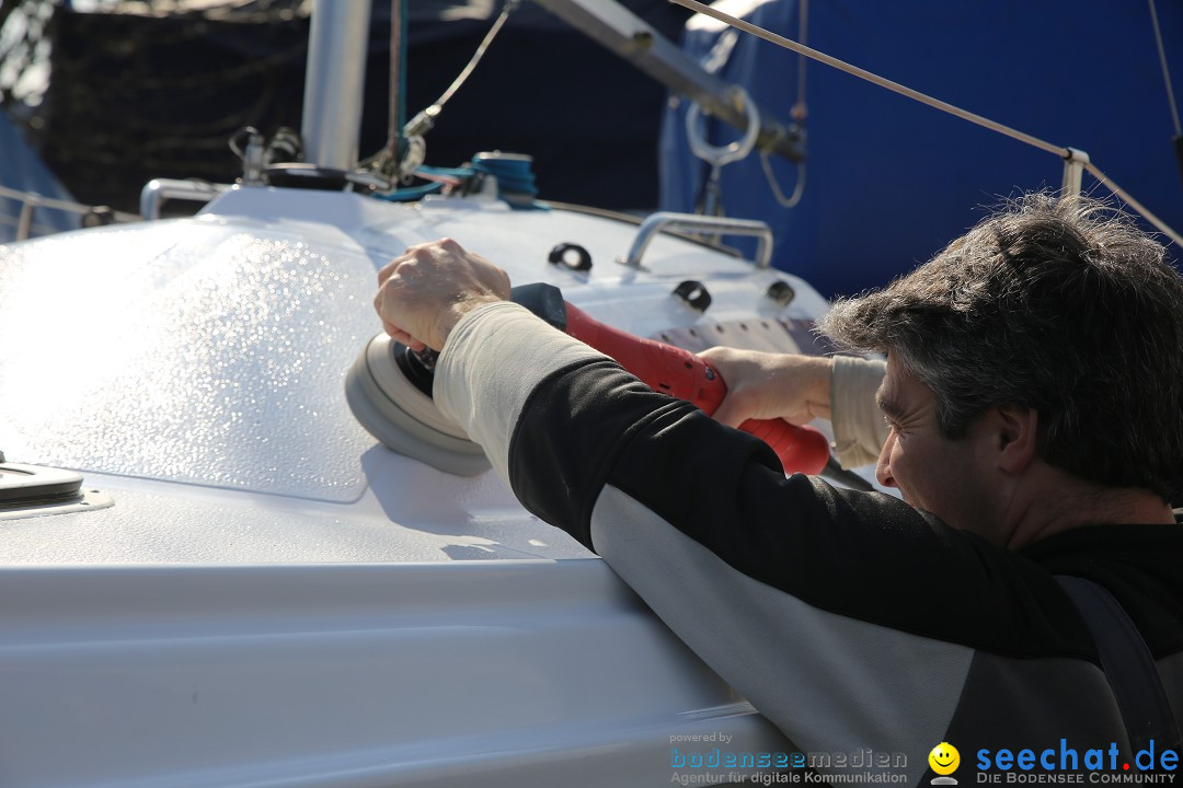 Bodenseeboot - Bootsaufbereitung: Langenargen am Bodensee, 13.03.2016