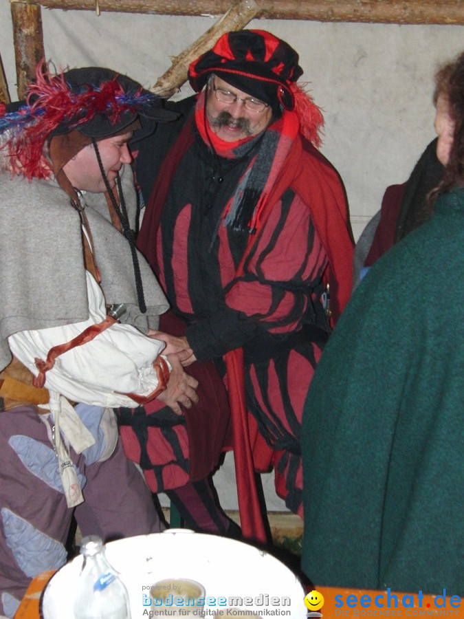 Mittelalter-Weihnachtsmarkt in Stetten am Bodensee am 12.12.2009