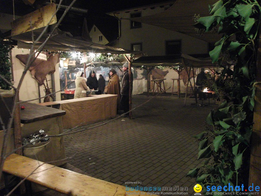 Mittelalter-Weihnachtsmarkt in Stetten am Bodensee am 12.12.2009