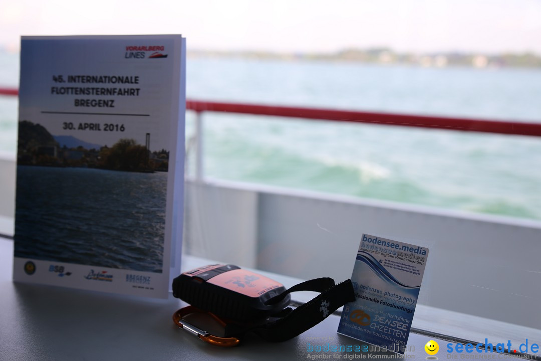 45. Internationale Flottensternfahrt: Bodensee - Bregenz, 30.04.2016
