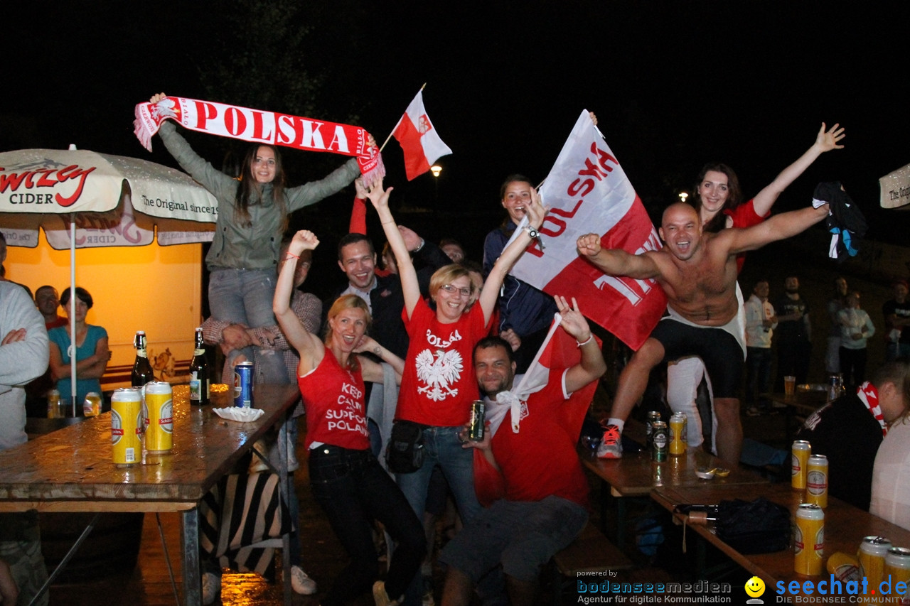 EM-2016 Public Viewing Polen vs. Portugal: Arbon am Bodensee, 30.06.2016