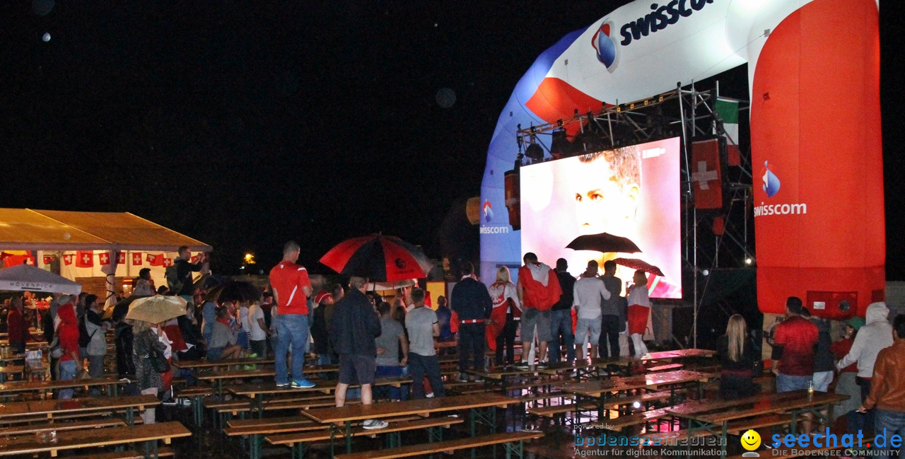 EM-2016 Public Viewing Polen vs. Portugal: Arbon am Bodensee, 30.06.2016