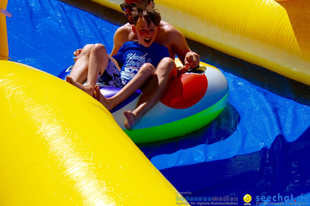 Slide my City - Wasserrutsche: St. Gallen in der Schweiz, 30.07.2016