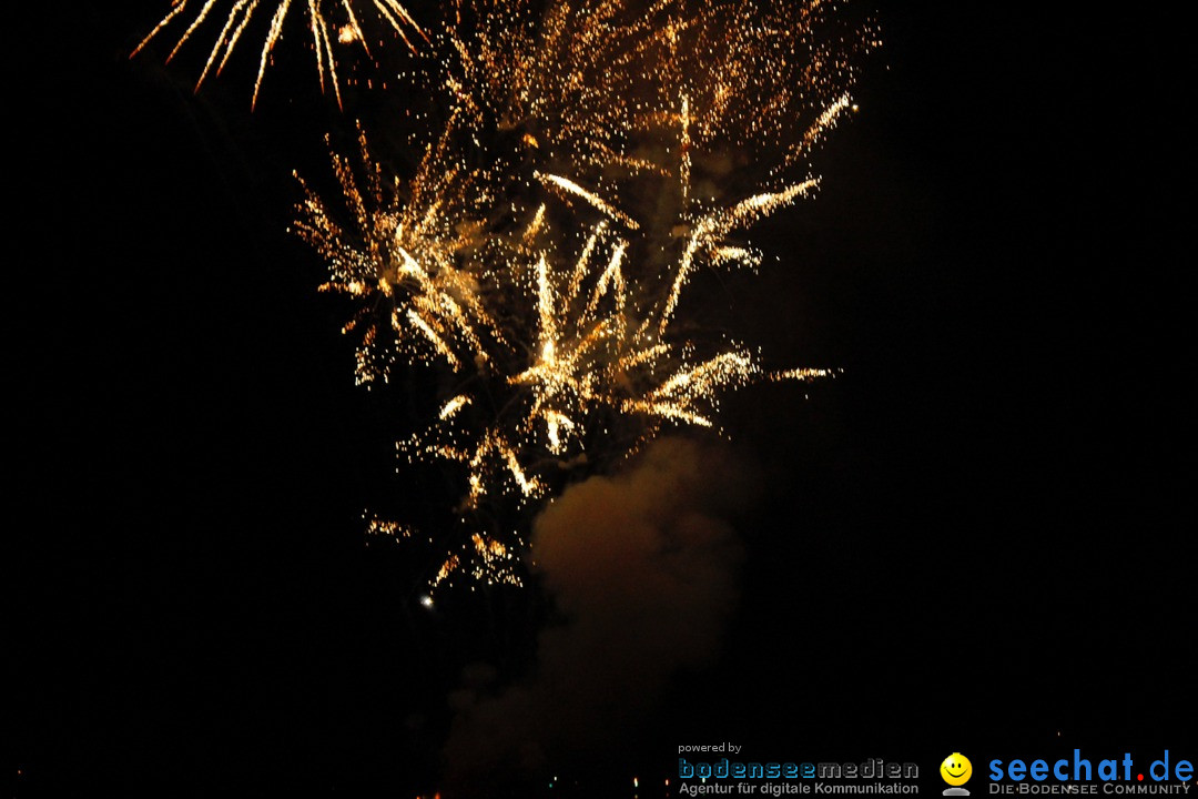 Hafenfest mit Feuerwerk: Bregenz am Bodensee, 27.08.2016