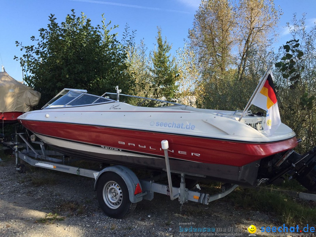 Martin Tschepe: Krault durch den Bodensee mit BODENSEEBOOT.DE, 29.09.2016