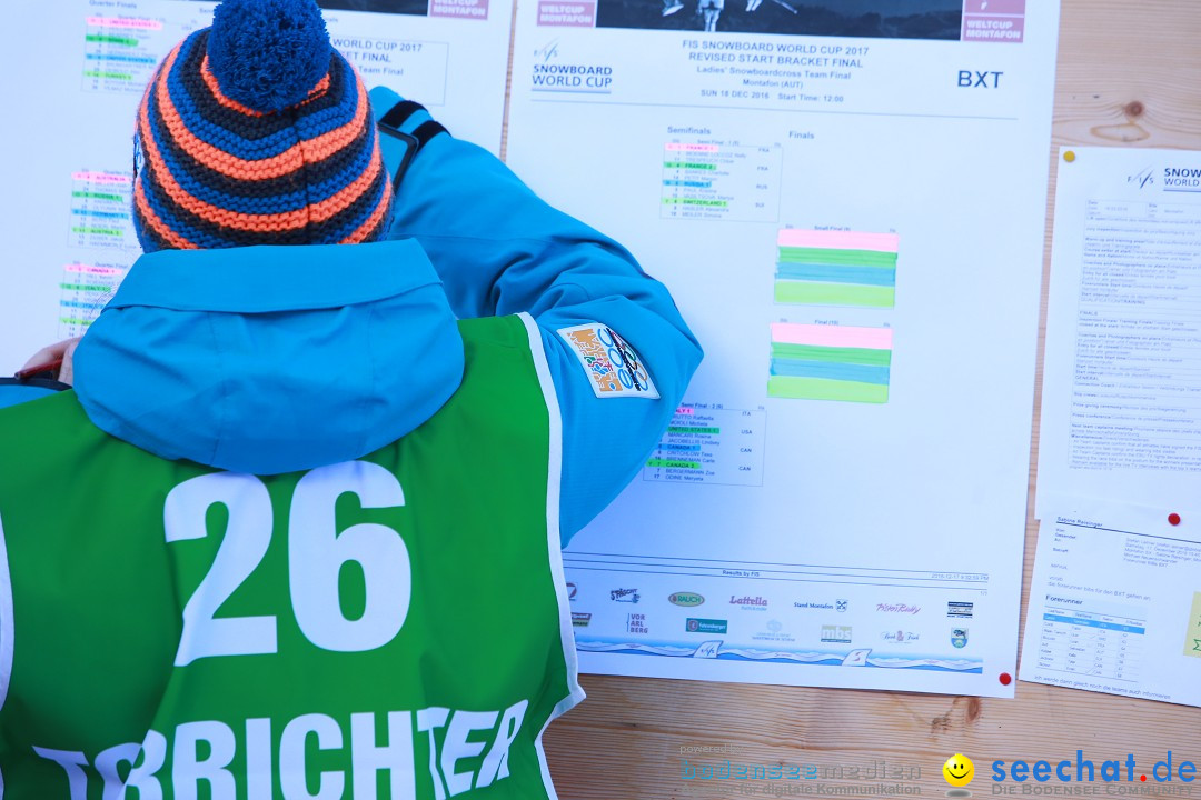 Finale FIS Snowboard Cross Weltcup Team Event: Montafon, 18.12.2016