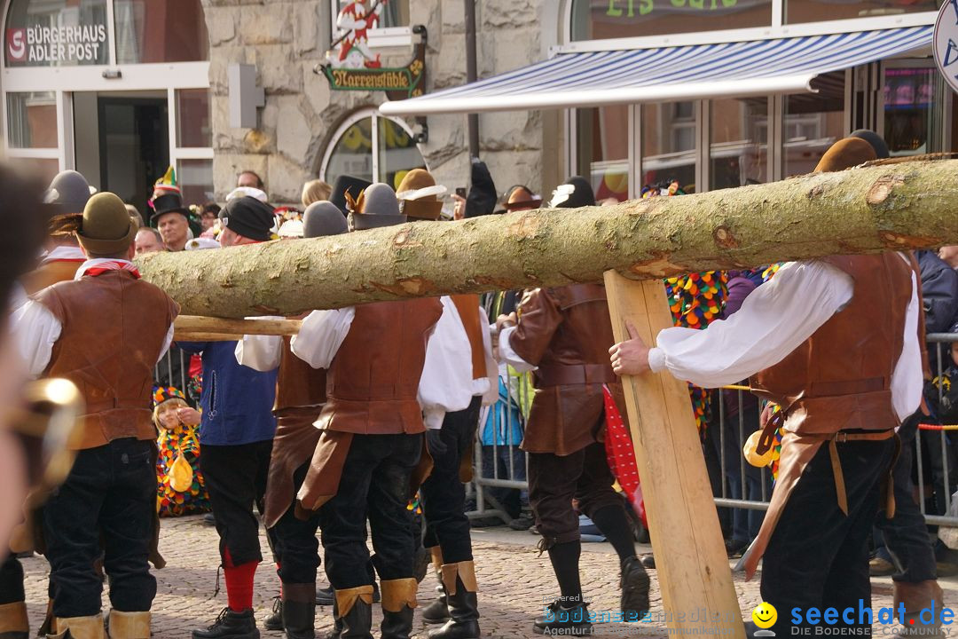 Narrenbaumstellen: Stockach am Bodensee, 23.02.2017