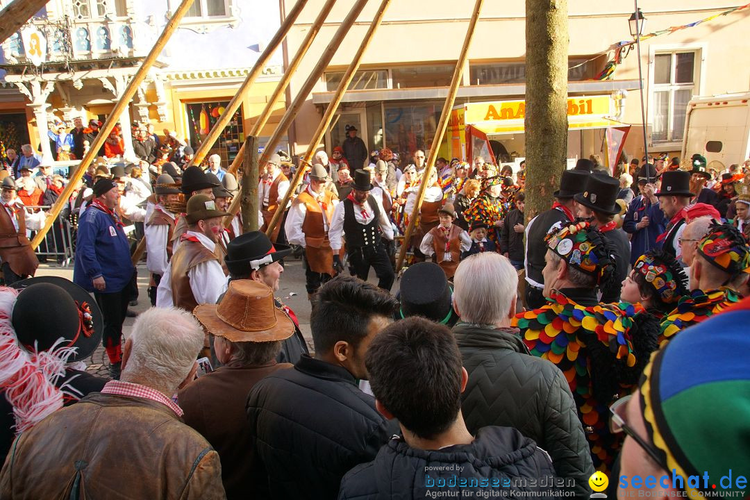 Narrenbaumstellen: Stockach am Bodensee, 23.02.2017