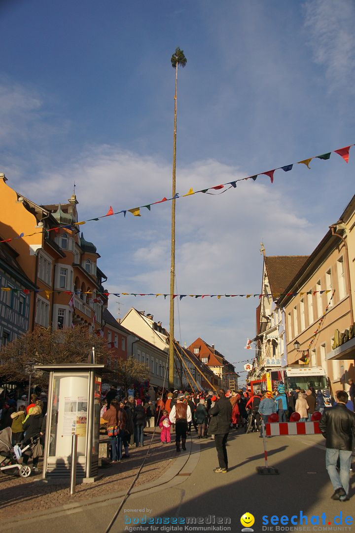 Narrenbaumstellen: Stockach am Bodensee, 23.02.2017