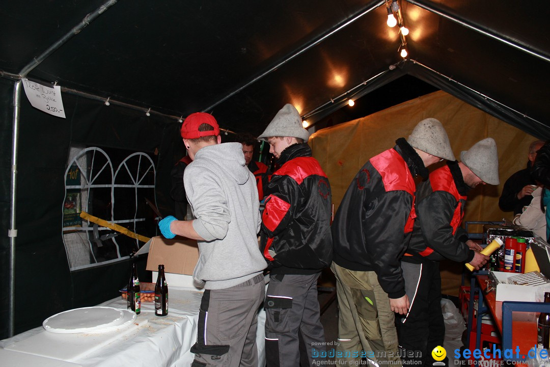 Funkenfeuer Fasnet - Unteruhldingen am Bodensee, 04.03.2017
