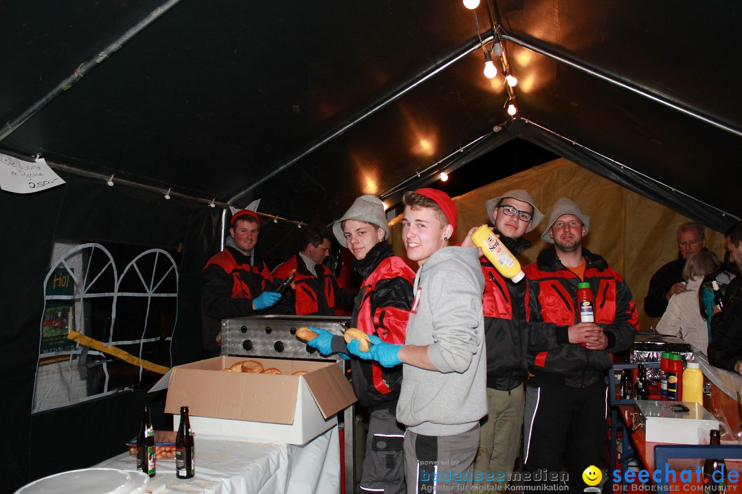 Funkenfeuer Fasnet - Unteruhldingen am Bodensee, 04.03.2017