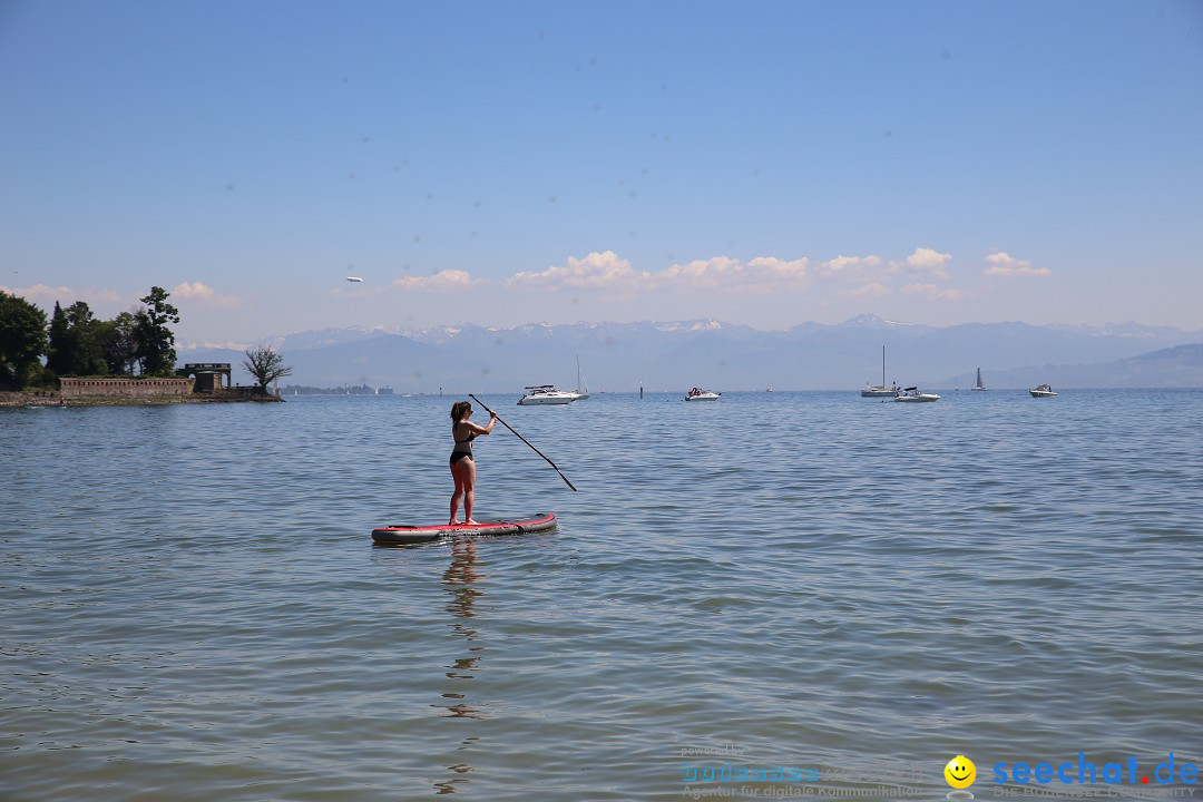 Picknick am Bodensee - Strandbad Friedrichshafen: SUP und Kino, 27.05.2017