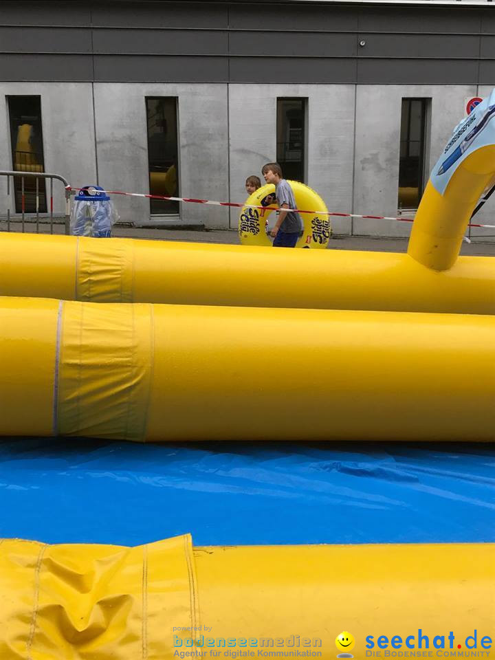 Slide my City - Wasserrutsche: St. Gallen in der Schweiz, 23.07.2017