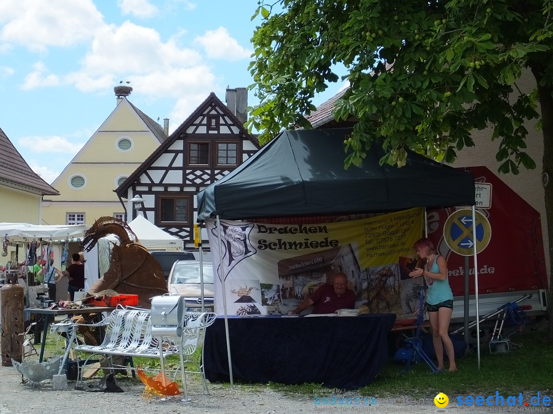 Handwerkermarkt mit Human-Soccer: Oggelshausen, 05.08.2017