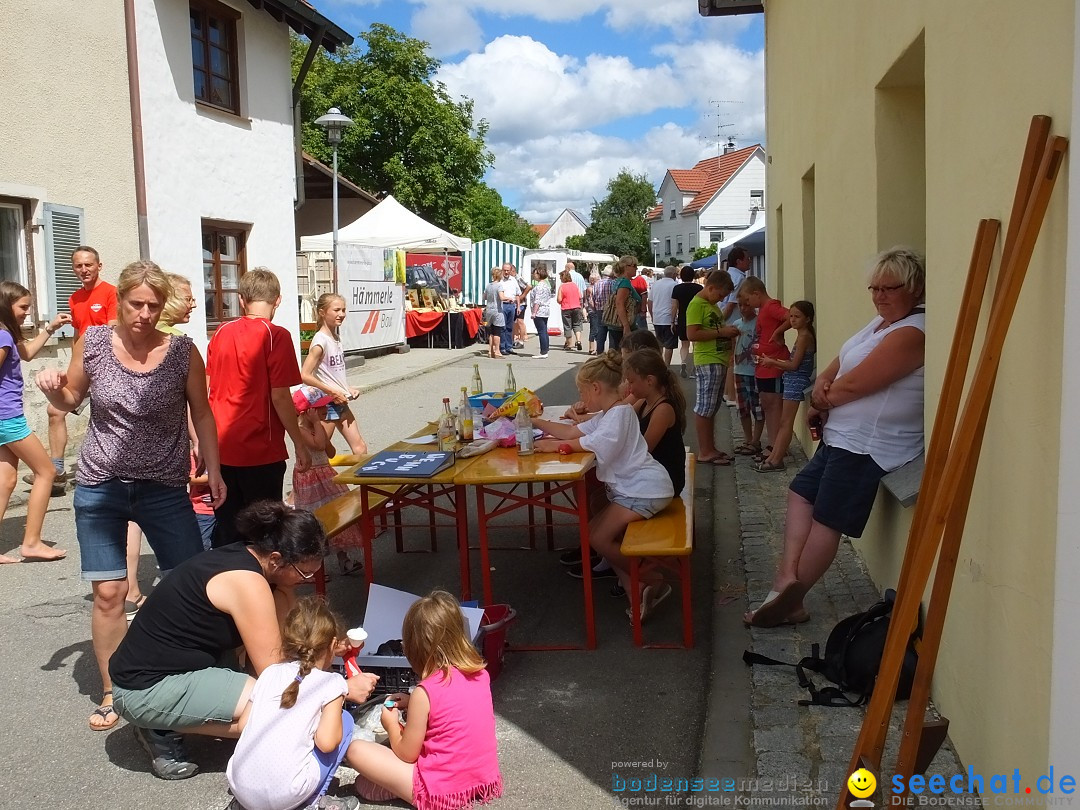Handwerkermarkt mit Human-Soccer: Oggelshausen, 05.08.2017