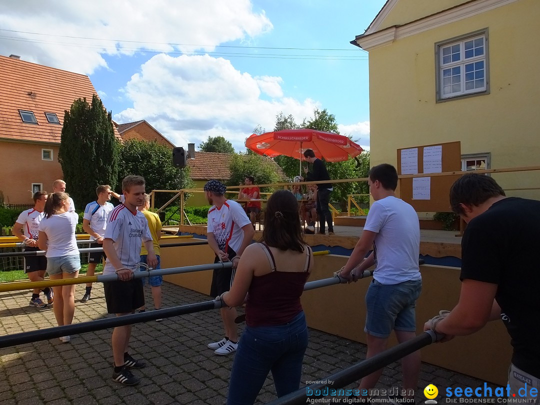 Handwerkermarkt mit Human-Soccer: Oggelshausen, 05.08.2017