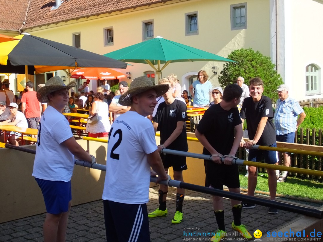 Handwerkermarkt mit Human-Soccer: Oggelshausen, 05.08.2017