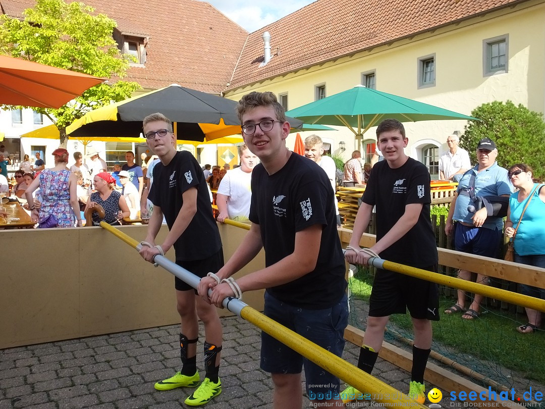 Handwerkermarkt mit Human-Soccer: Oggelshausen, 05.08.2017