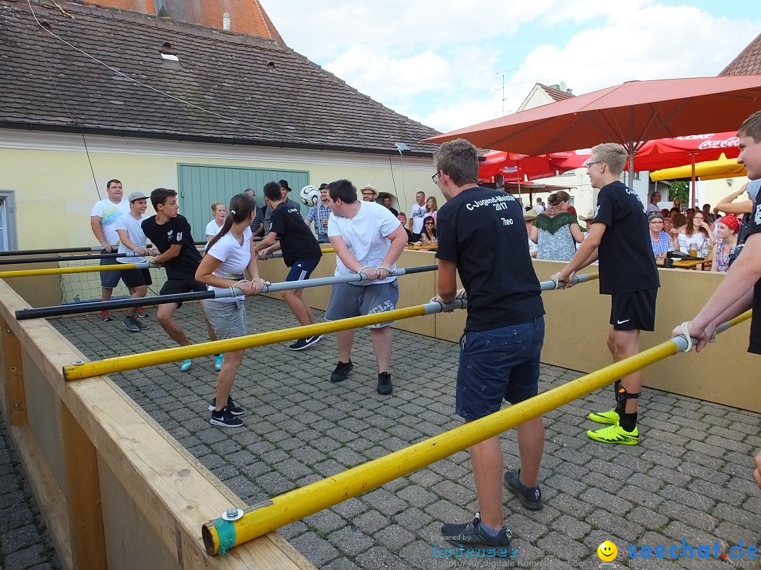 Handwerkermarkt mit Human-Soccer: Oggelshausen, 05.08.2017