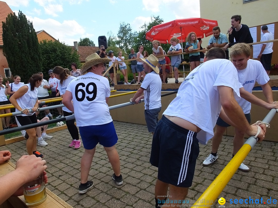 Handwerkermarkt mit Human-Soccer: Oggelshausen, 05.08.2017