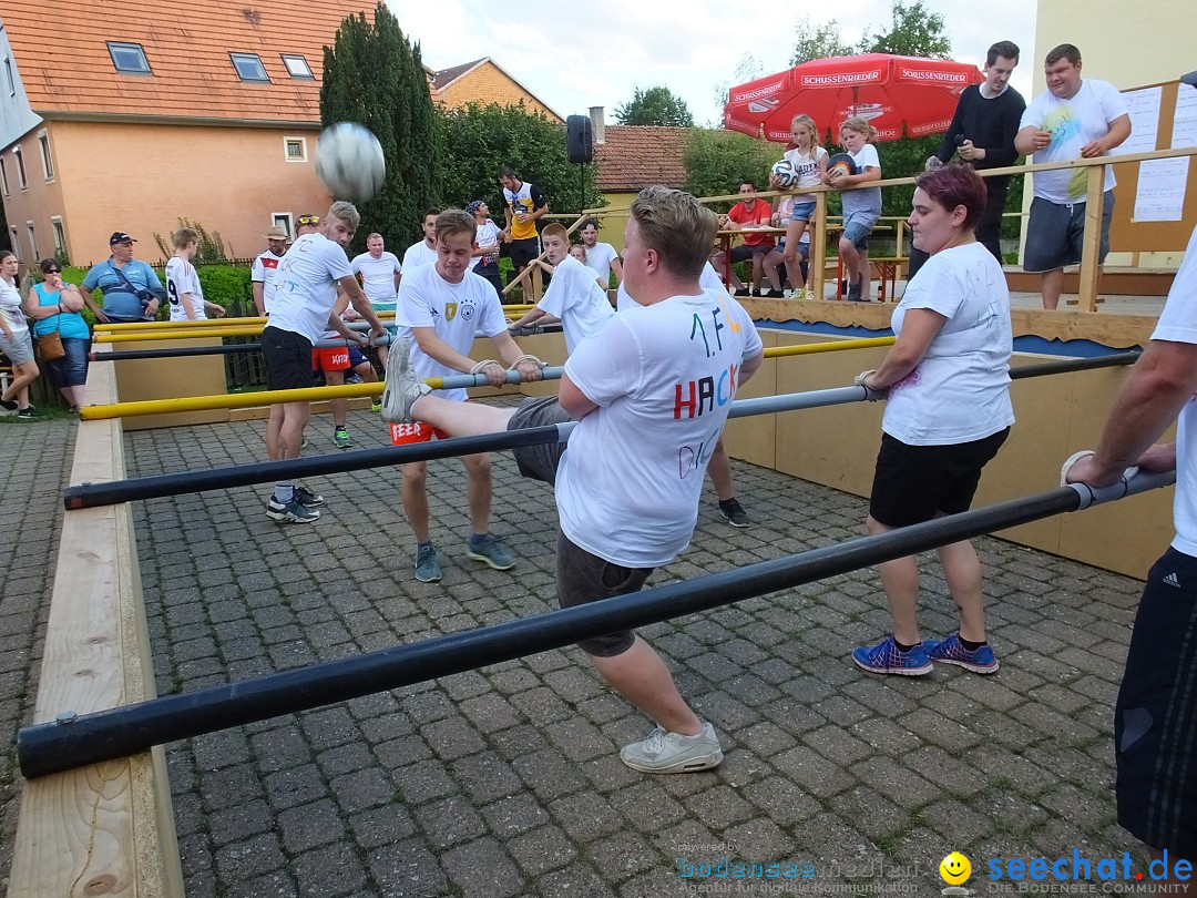 Handwerkermarkt mit Human-Soccer: Oggelshausen, 05.08.2017