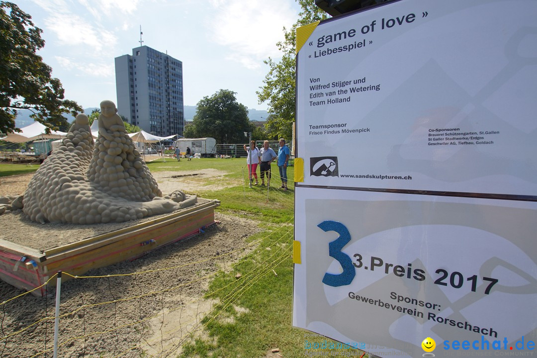 Sandskulpturenfestival: Rorschach am Bodensee, 24.08.2017