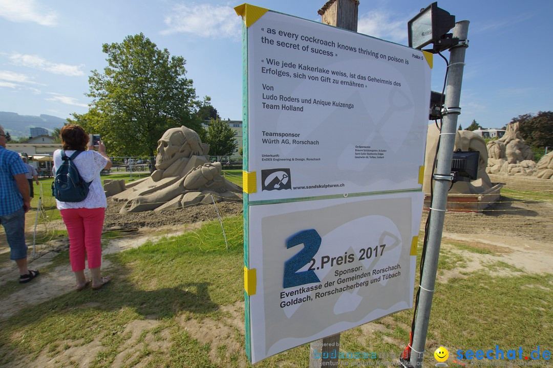 Sandskulpturenfestival: Rorschach am Bodensee, 24.08.2017