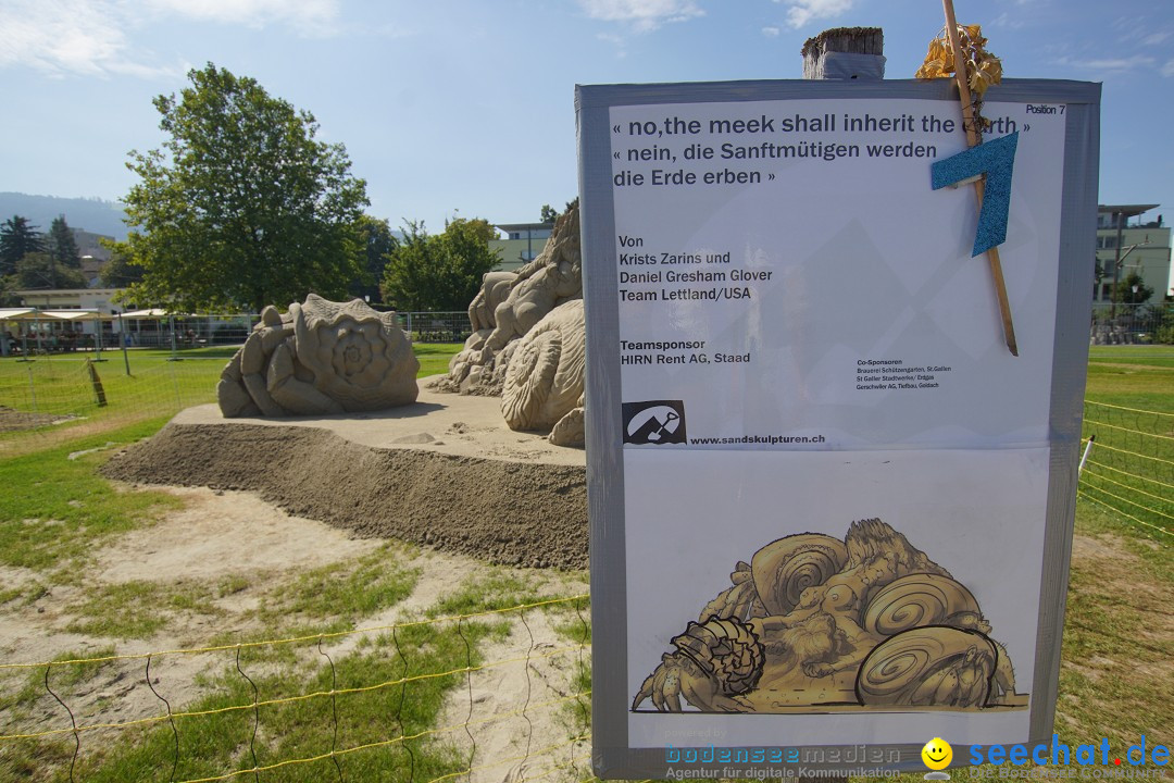 Sandskulpturenfestival: Rorschach am Bodensee, 24.08.2017