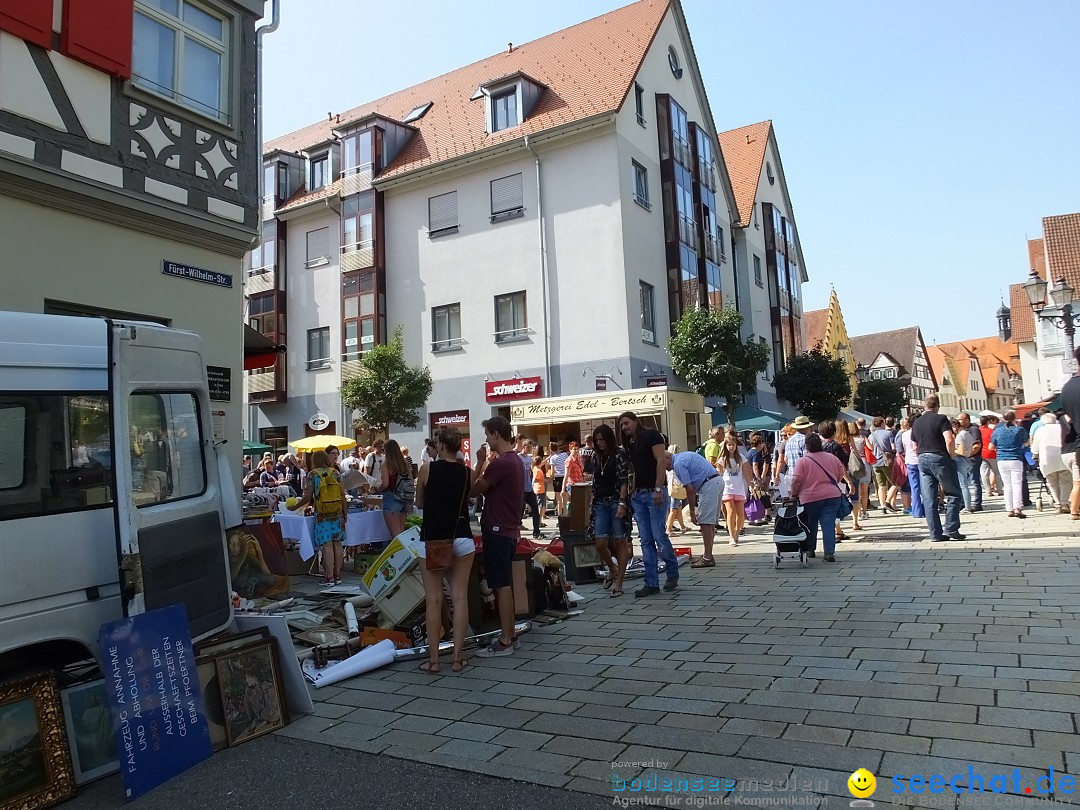 Flohmarkt in Sigmaringen am Bodensee, 26.08.2017