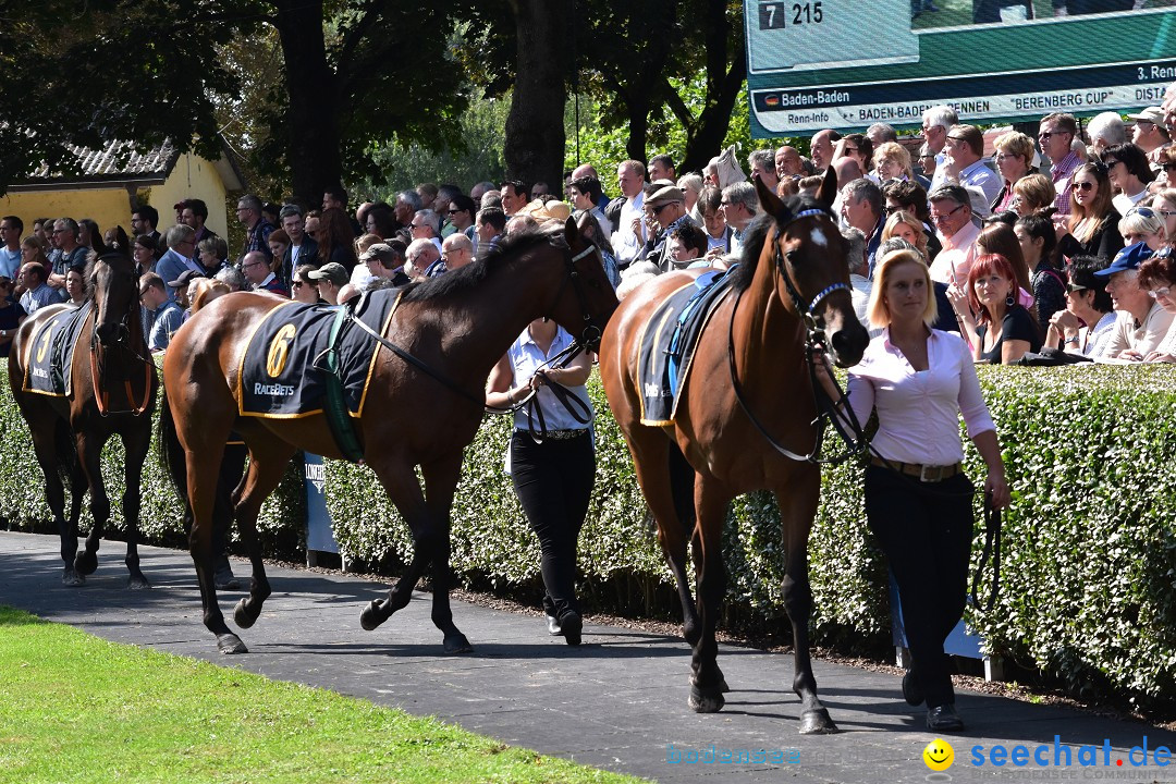 Pferderennen: Baden-Racing - GROSSE WOCHE 2017: Baden-Baden, 03.09.2017