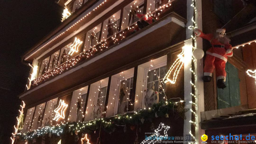 Weihnachtsbeleuchtung in der Schweiz - SG: Degersheim, 3.12.2017