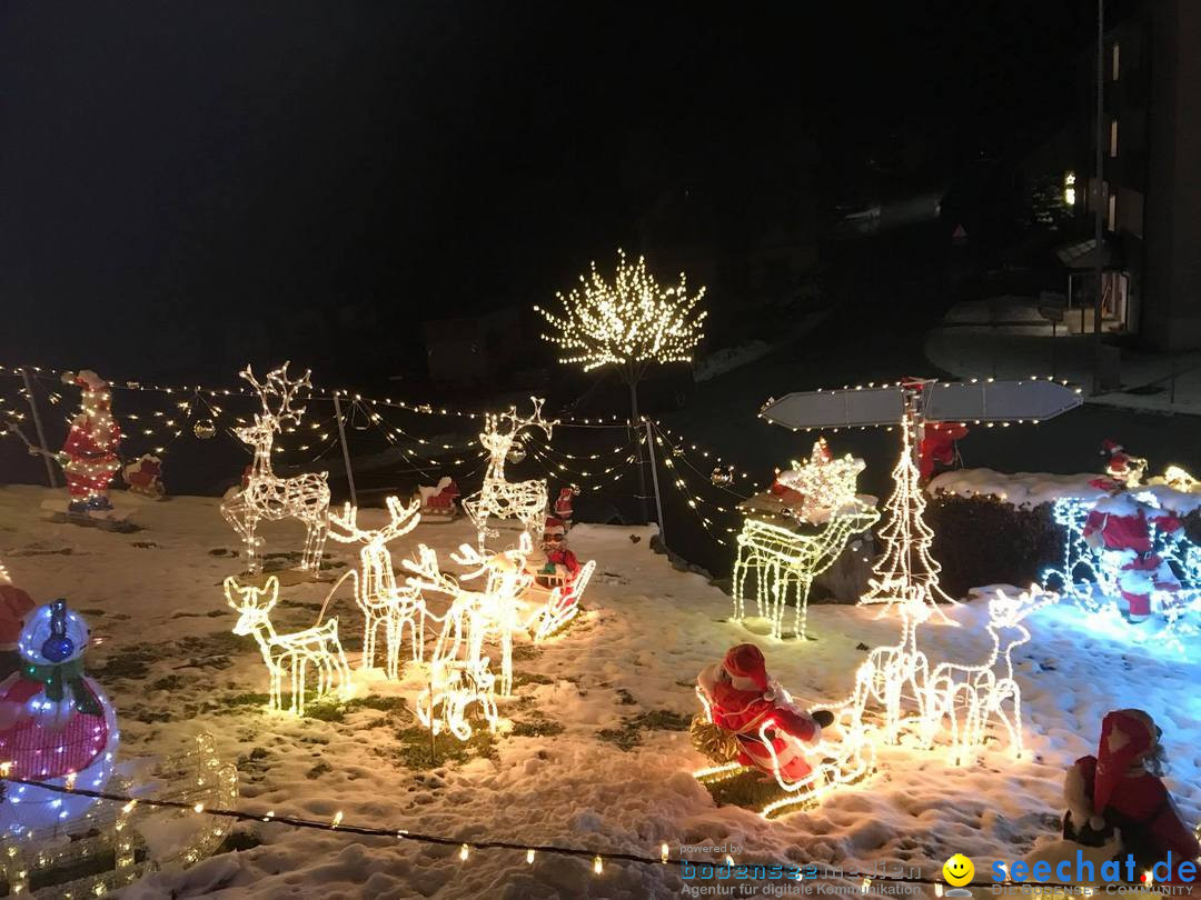 Weihnachtsbeleuchtung in der Schweiz - SG: Degersheim, 3.12.2017