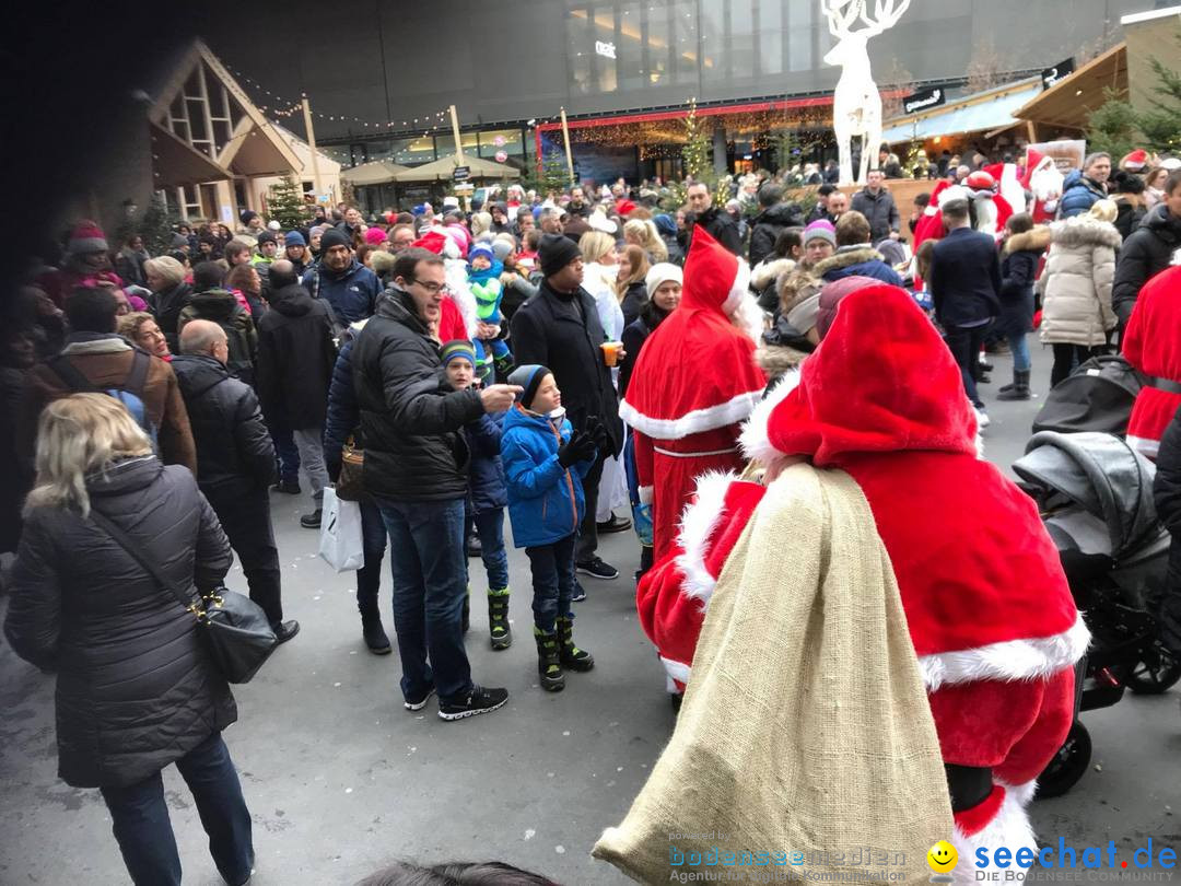St. Nikolaus und Coca-Cola-Weihnachtstruck: Zuerich, 3.12.2017