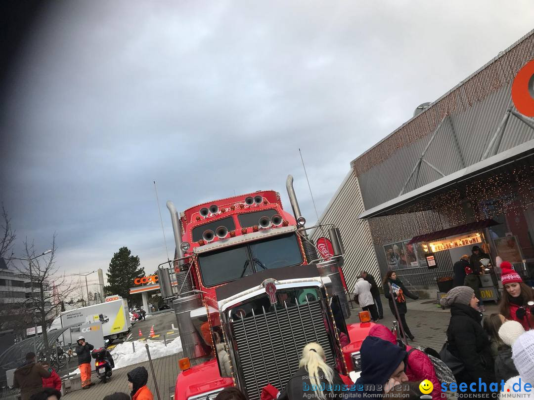 Die Coca-Cola Weihnachtstruck Tour: Winterthur - Schweiz, 15.12.2017
