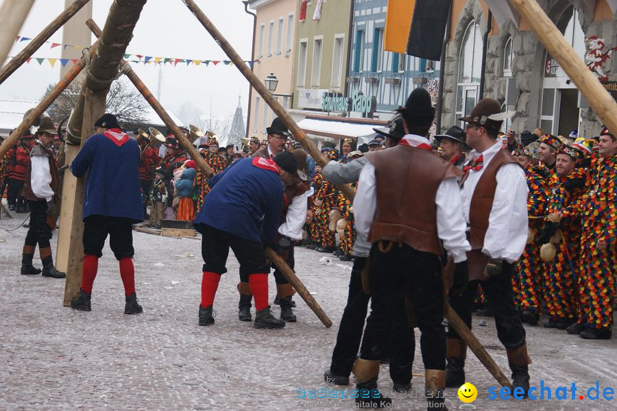Narrenbaumstellen: Stockach, 11.02.2010