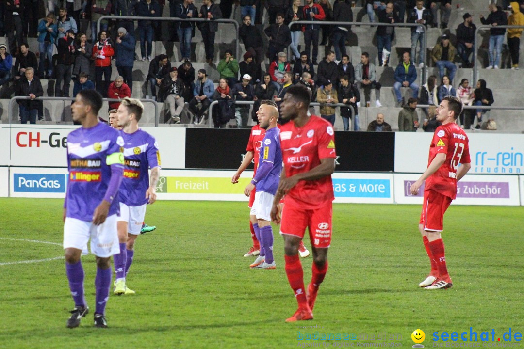 Fussball: FC Winterthur - FC Schaffhausen: Winterthur, 06.04.2018