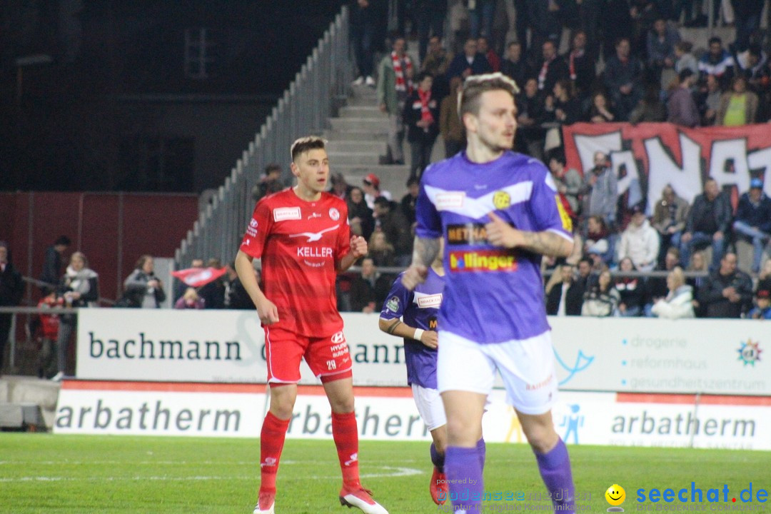 Fussball: FC Winterthur - FC Schaffhausen: Winterthur, 06.04.2018