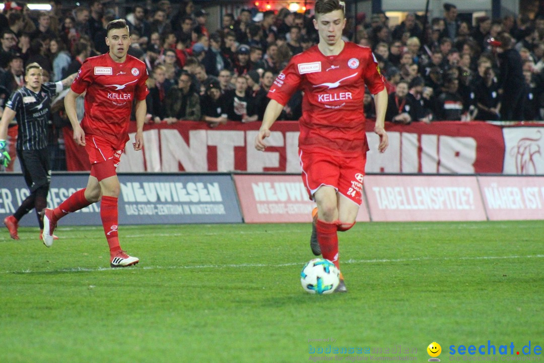 Fussball: FC Winterthur - FC Schaffhausen: Winterthur, 06.04.2018